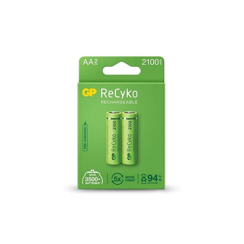 LR06/AA GP PILA RECARGABLE 2100 MAH BLISTER *2