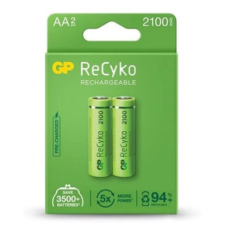 LR06/AA GP PILA RECARGABLE 2100 MAH BLISTER *2