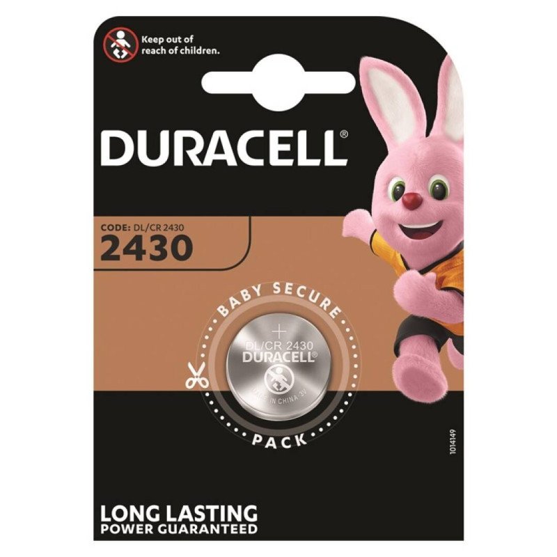 DURACELL PILA BOTON LITIO CR2430 3V BLISTER*1