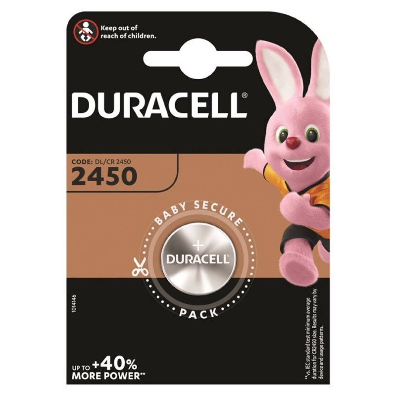 DURACELL PILA BOTON LITIO CR2450 3V BLISTER*1