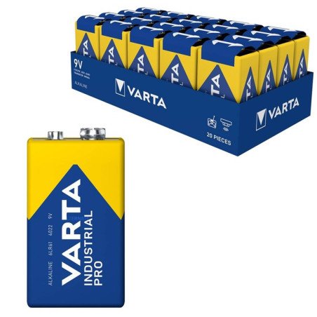 VARTA INDUSTRIAL PRO ALCALINA LR09 9V CAJA*20