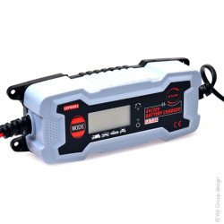 CARGADOR BATERIAS MOTO LCD 6-12V - 0.8A-3.8A