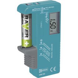 COMPROBADOR DE PILAS UNIVERSAL DIGITAL LCD AA/AAA/C/D/9 V/1,5 V