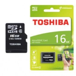 Tarjeta Micro SD 16gb Clase 4 Toshiba