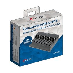 Cargador de 8 canales para AAA/AA Ni-Cd/NI-MH